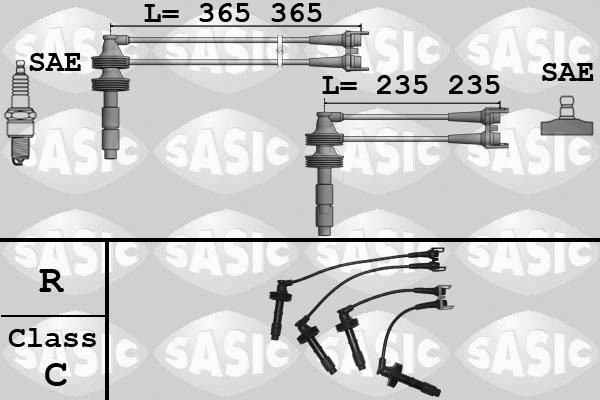 SASIC Gyújtókábel készlet 9284015_SAS