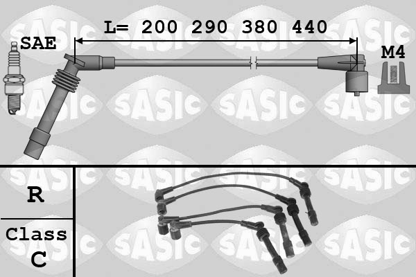 SASIC Gyújtókábel készlet 9286002_SAS