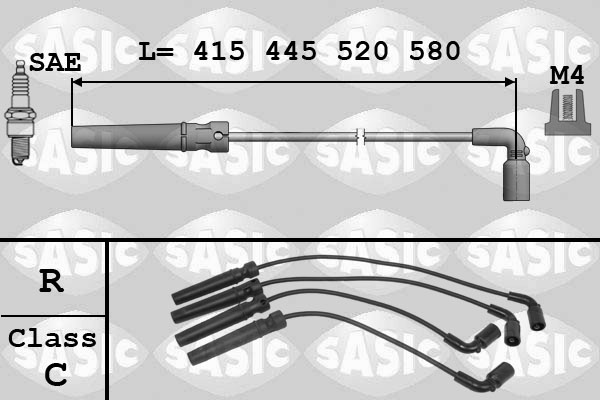 SASIC Gyújtókábel készlet 9286003_SAS