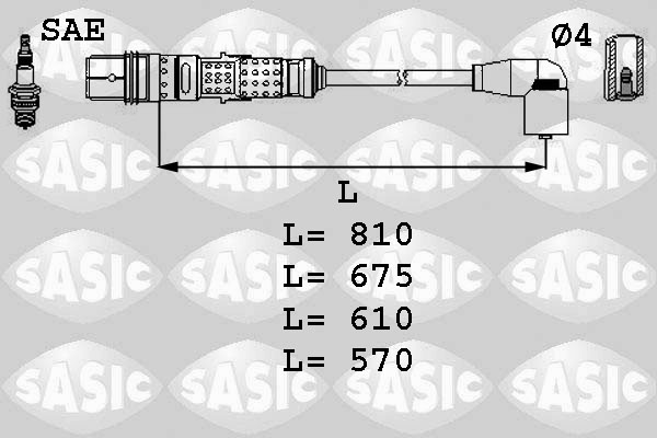 SASIC Gyújtókábel készlet 9286006_SAS