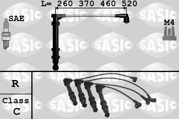 SASIC Gyújtókábel készlet 9286009_SAS