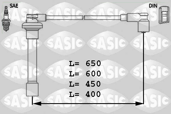 SASIC Gyújtókábel készlet 9286010_SAS