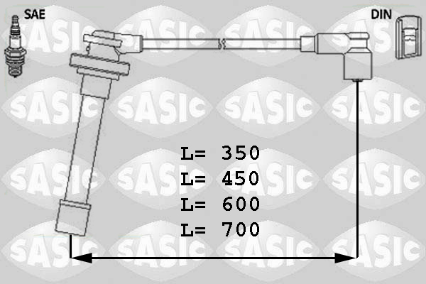 SASIC Gyújtókábel készlet 9286011_SAS