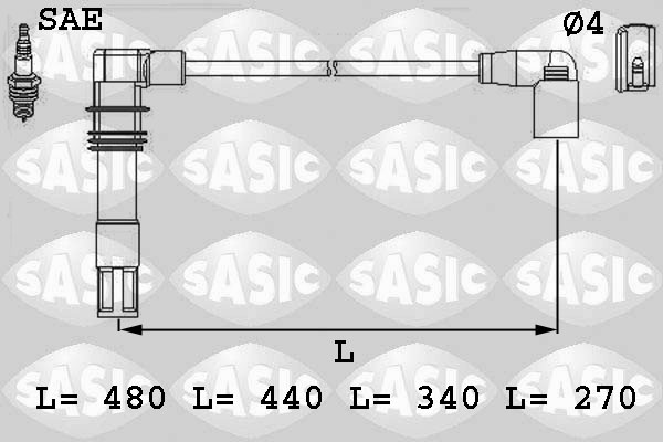 SASIC Gyújtókábel készlet 9286013_SAS