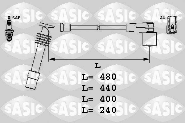 SASIC Gyújtókábel készlet 9286030_SAS