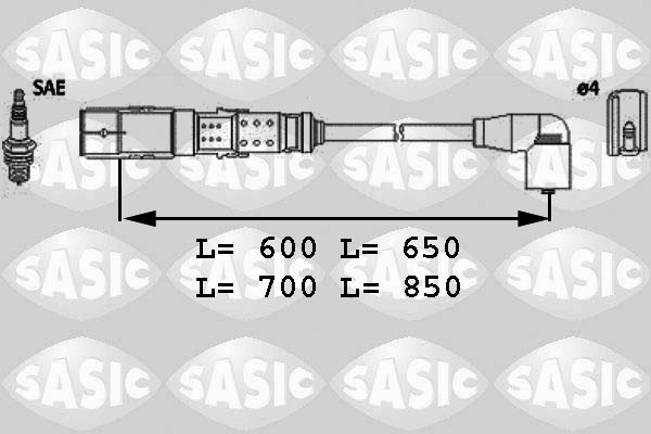 SASIC Gyújtókábel készlet 9286041_SAS