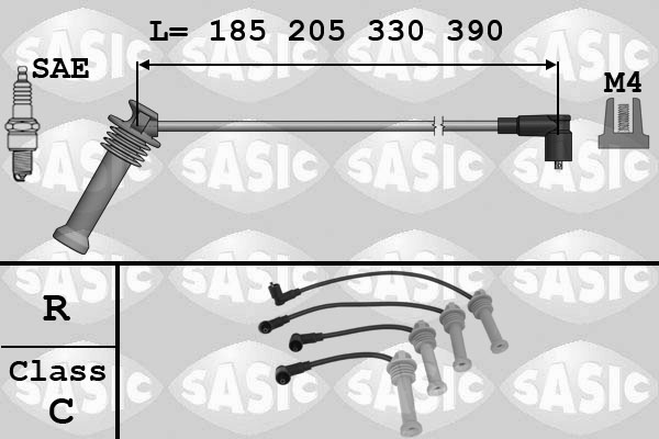 SASIC Gyújtókábel készlet 9286043_SAS