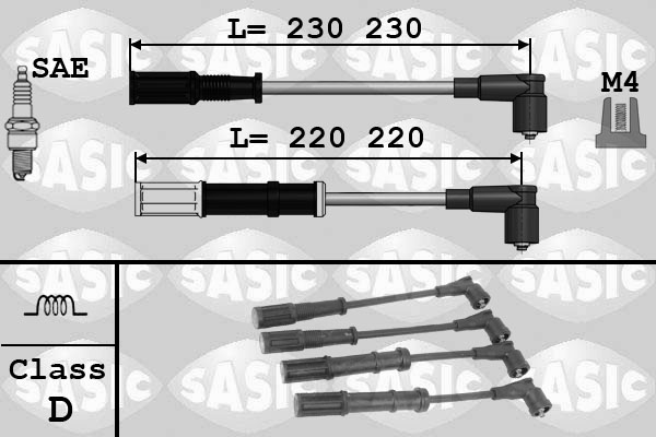 SASIC Gyújtókábel készlet 9286045_SAS