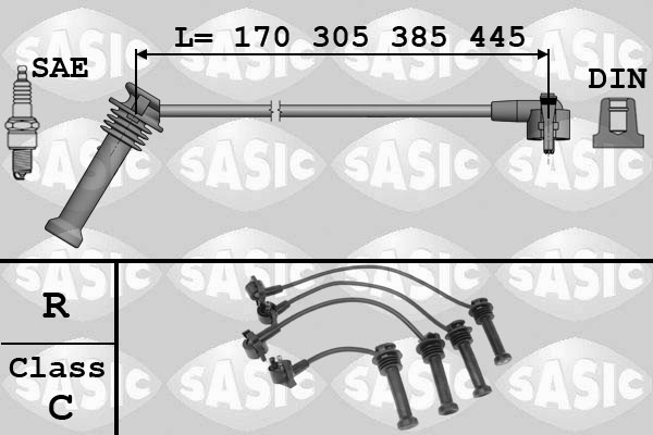 SASIC Gyújtókábel készlet 9286054_SAS