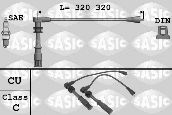 SASIC Gyújtókábel készlet 9286060_SAS