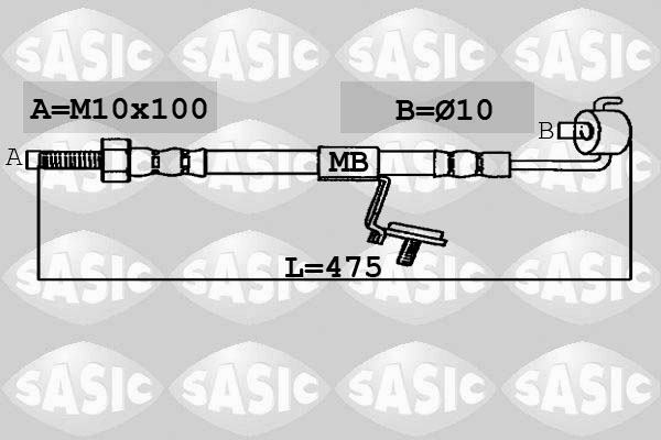 SASIC Gumifékcső SBH6320_SAS