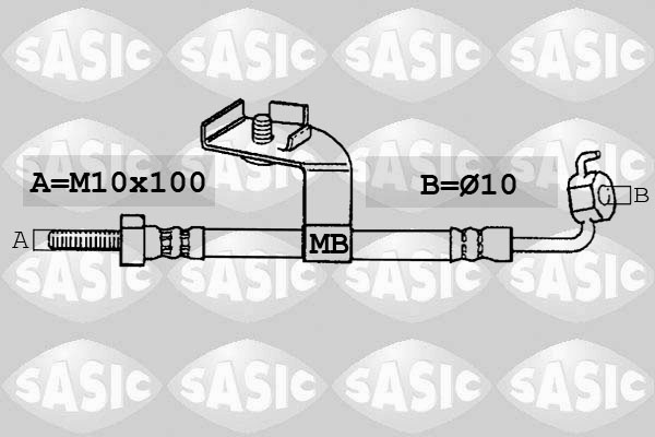 SASIC Gumifékcső SBH6327_SAS