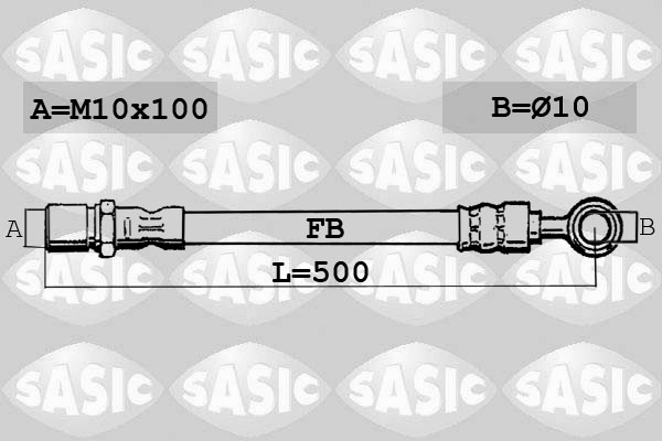 SASIC Gumifékcső SBH6343_SAS