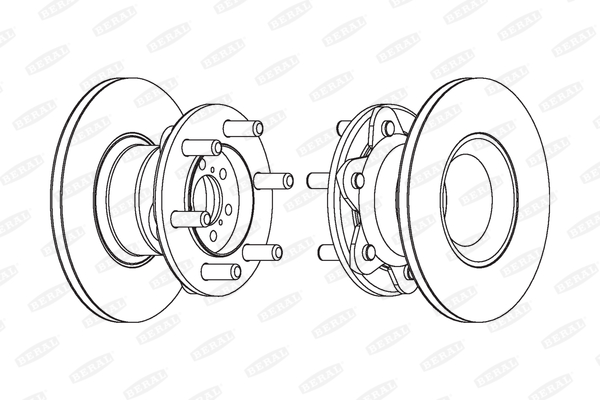 BERAL Első féktárcsa BCR104A_BERAL