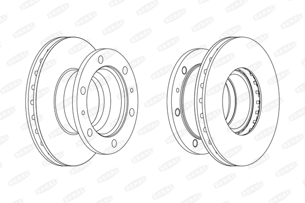 BERAL Hátsó féktárcsa BCR105A_BERAL
