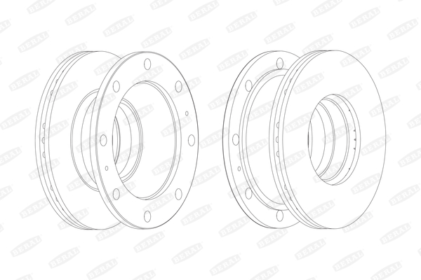 BERAL Első féktárcsa BCR106A_BERAL