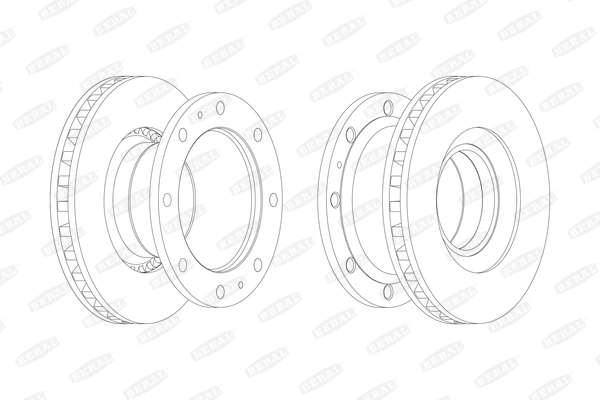 BERAL Első féktárcsa BCR111A_BERAL