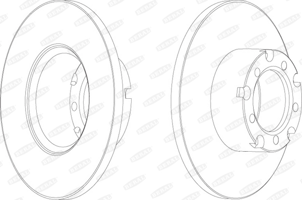 BERAL Első féktárcsa BCR117A_BERAL