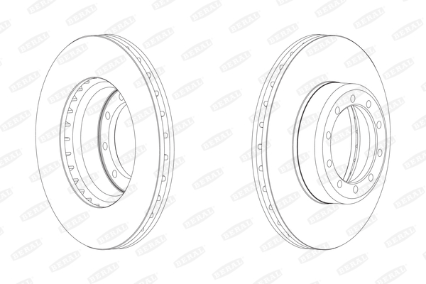 BERAL Első féktárcsa BCR126A_BERAL