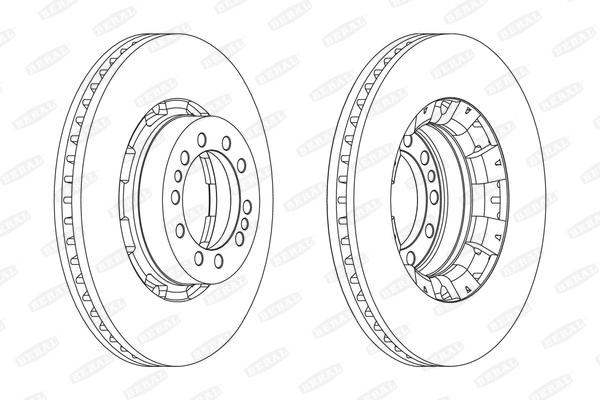 BERAL Első féktárcsa BCR128A_BERAL