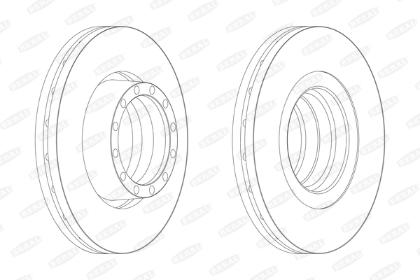 BERAL Első féktárcsa BCR132A_BERAL