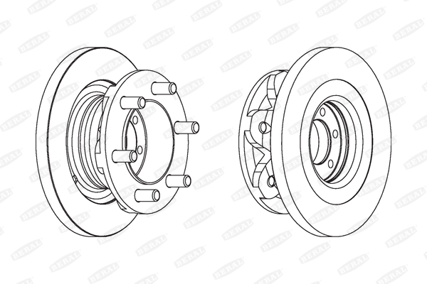 BERAL Első féktárcsa BCR139A_BERAL