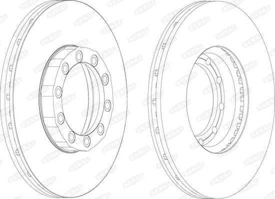 BERAL Első féktárcsa BCR169A_BERAL