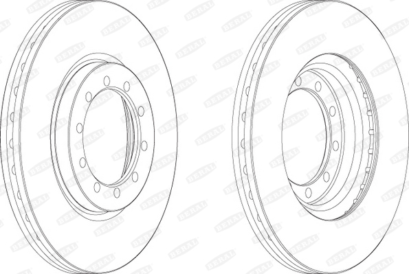 BERAL Első féktárcsa BCR182A_BERAL