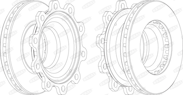 BERAL Hátsó féktárcsa BCR193A_BERAL