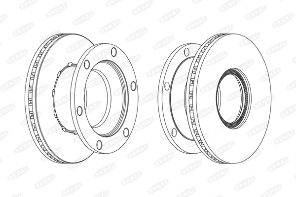 BERAL Hátsó féktárcsa BCR219A_BERAL