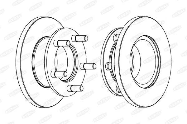 BERAL Első féktárcsa BCR221A_BERAL