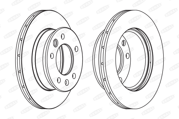 BERAL Első féktárcsa BCR228A_BERAL