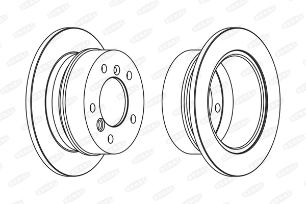 BERAL Hátsó féktárcsa BCR230A_BERAL