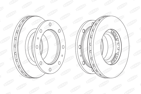 BERAL Első féktárcsa BCR238A_BERAL