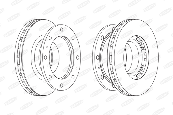BERAL Első féktárcsa BCR239A_BERAL