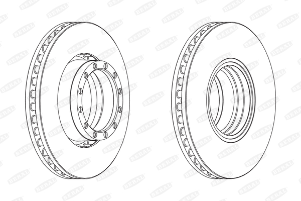 BERAL Első féktárcsa BCR251A_BERAL
