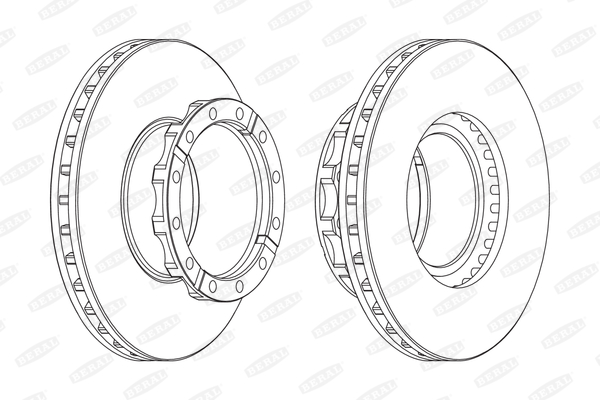 BERAL Első féktárcsa BCR254A_BERAL