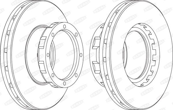 BERAL Hátsó féktárcsa BCR260A_BERAL