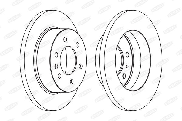 BERAL Hátsó féktárcsa BCR311A_BERAL