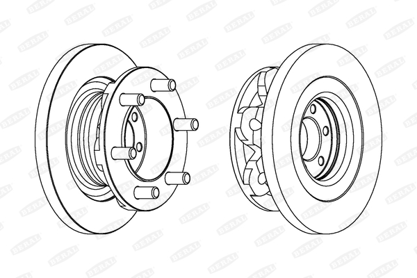 BERAL Első féktárcsa BCR313A_BERAL