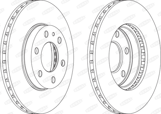 BERAL Első féktárcsa BCR314A_BERAL