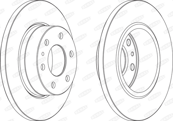 BERAL Hátsó féktárcsa BCR315A_BERAL