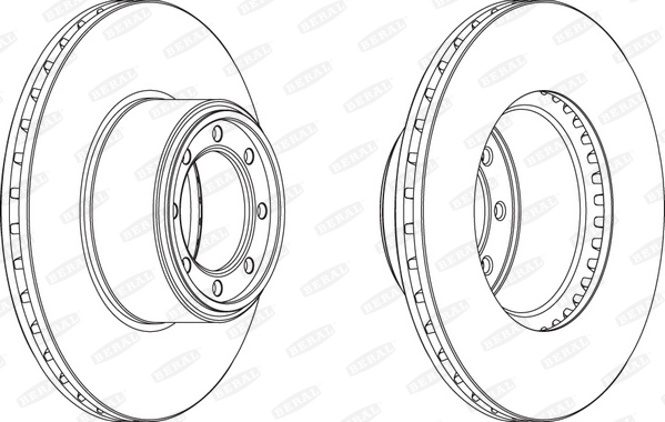 BERAL Hátsó féktárcsa BCR320A_BERAL