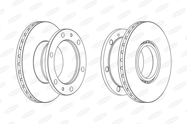 BERAL Hátsó féktárcsa BCR322A_BERAL