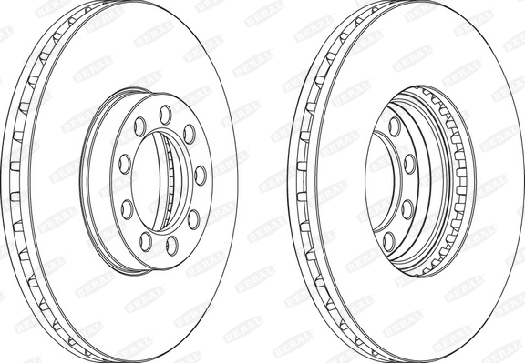 BERAL Első féktárcsa BCR329A_BERAL