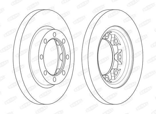 BERAL Féktárcsa, mind BCR363A_BERAL