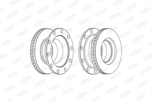 BERAL Féktárcsa, mind BCR378A_BERAL