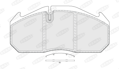 BERAL Fékbetét, mind BCV29030TK_BERAL