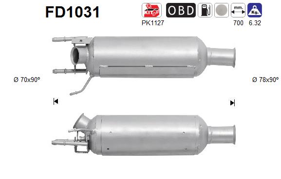 AS Részecskeszűrő, kipufogó FD1031_AS2