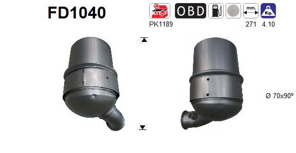 AS Részecskeszűrő, kipufogó FD1040_AS2